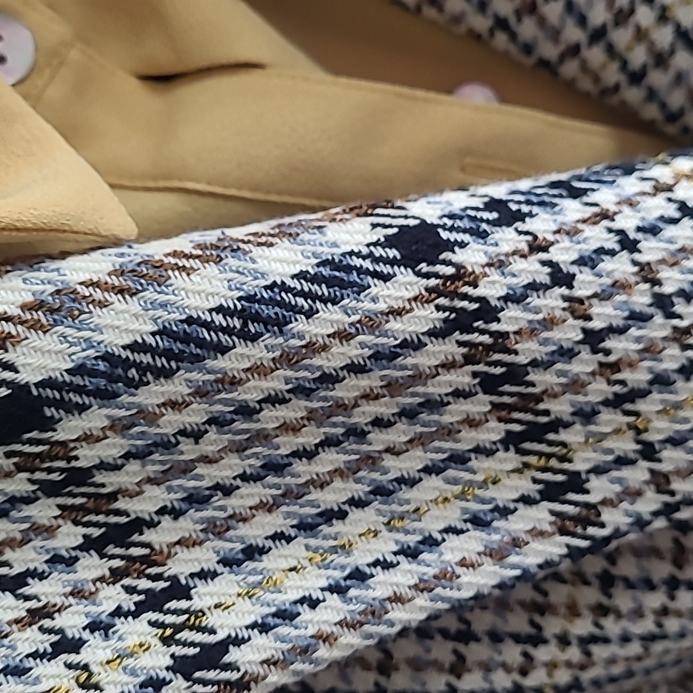 Talbots Plaid Double Breasted Blazer - Picture 2 of 10